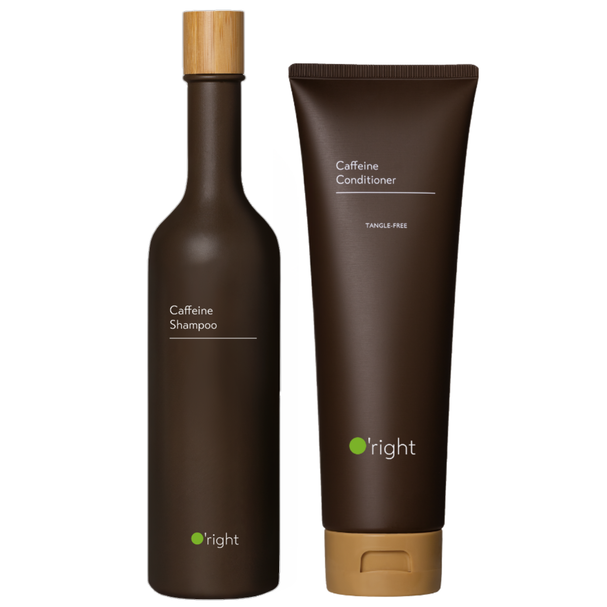 Комплект для укрепления волос O'right Caffeine Duo «Кофеин»: шампунь и кондиционер